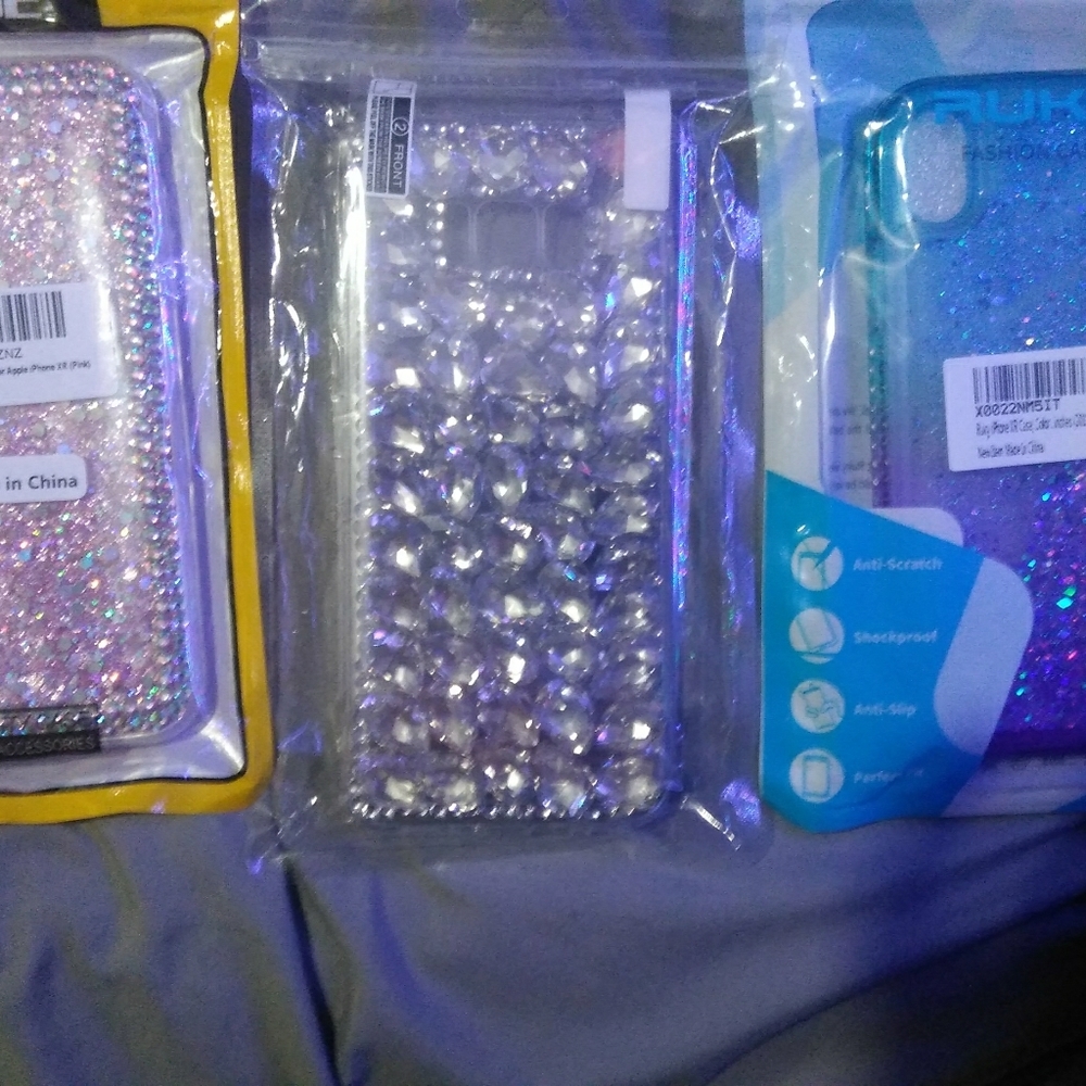 2 I phone Xr cases and 1 Samsung Galaxy phone case